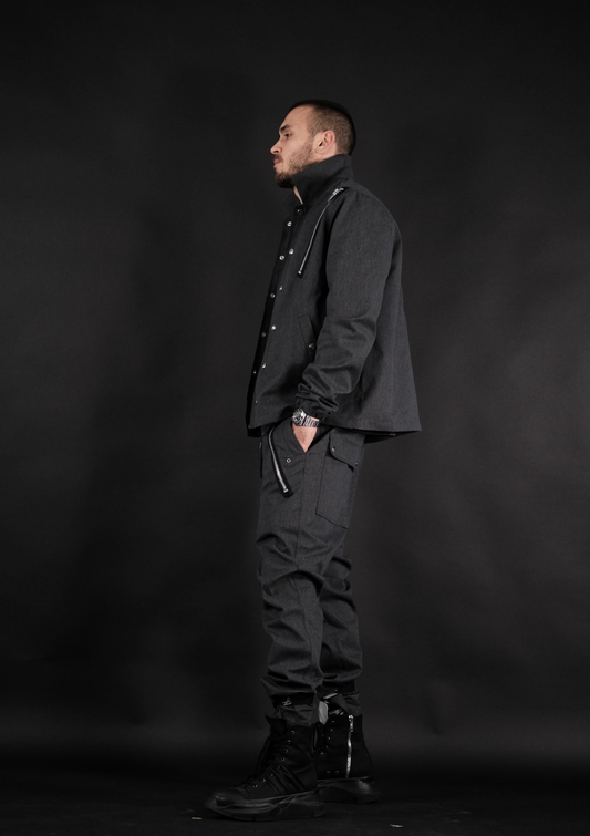 Премиум мъжки streetwear анцуг комплект Murda Boyz Limited Edition със стилна кройка и отлично прилягане – страничен изглед