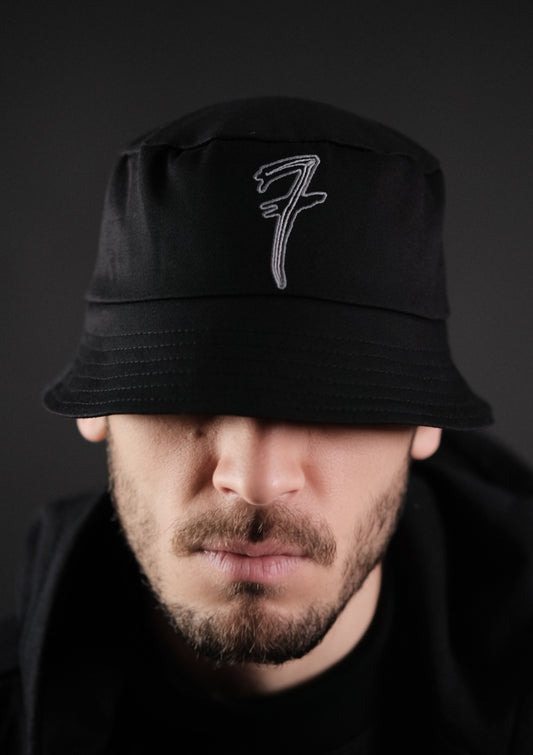 Murda Boyz | Унисекс черна streetwear шапка Seven by Marsel с бродирано лого отпред