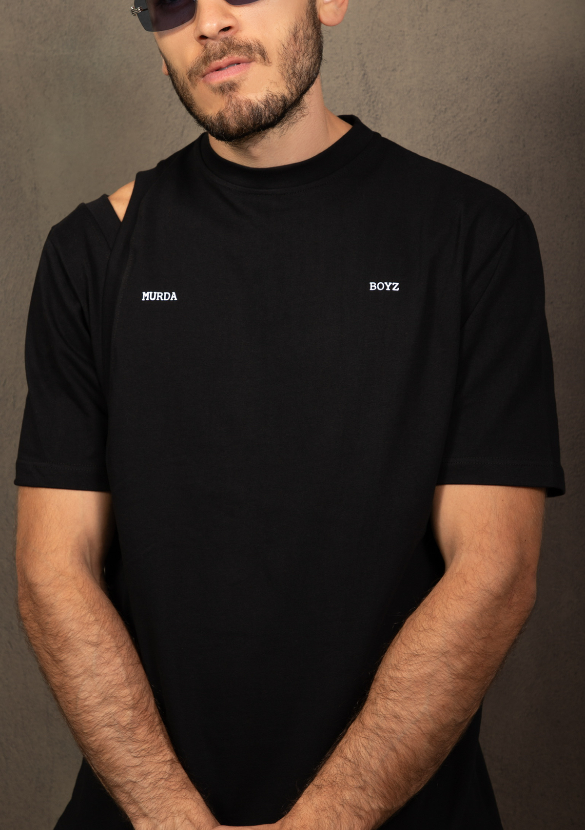 UNISEX OVERSIZE BLACK T-SHIRT MURDA BOYZ
