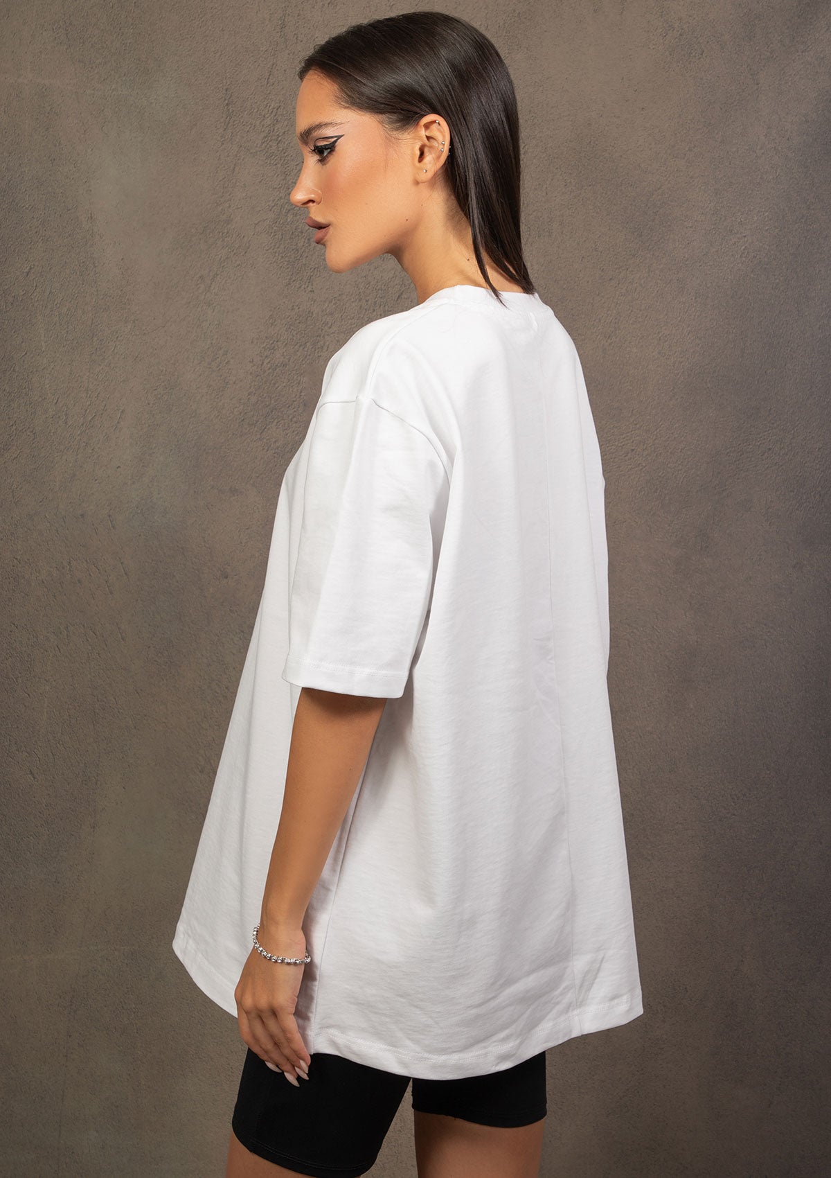 UNISEX OVERSIZE WHITE T-SHIRT MURDA BOYZ