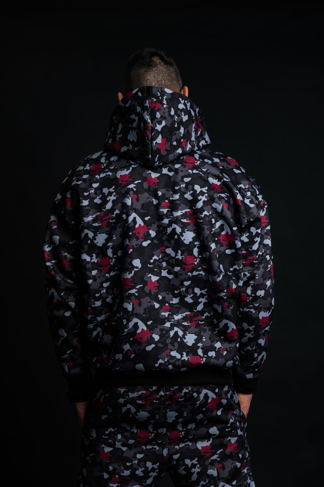 Black Ops SET мъжки камуфлажен анцуг – задна част