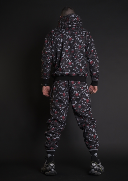 Murda Boyz | Мъжки спортен комплект Black Ops SET с камуфлажен принт – изглед отзад