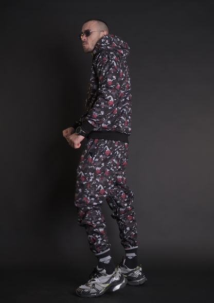 Black Ops SET мъжки камуфлажен анцуг  от Murda Boyz. Цялостен страничен изглед 