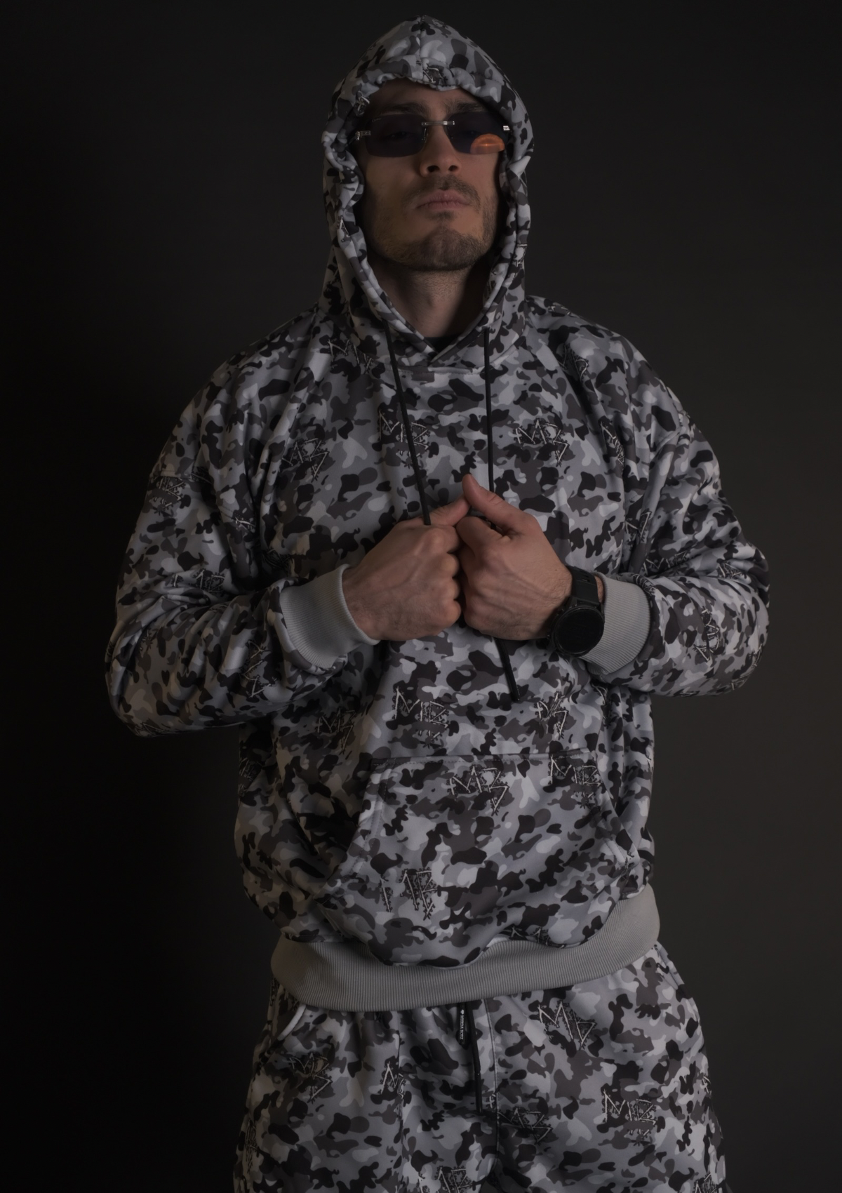 Murda Boyz | Камуфлажно горнище с качулка от мъжкия комплект Delta Force SET – streetwear дизайн