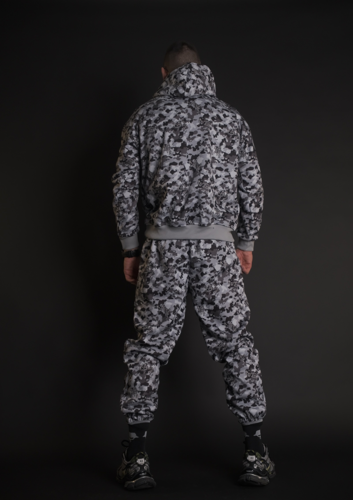 Murda Boyz | Мъжки камуфлажен спортен комплект Delta Force SET с горнище с качулка и долнище