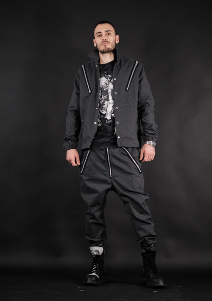 Мъжки премиум streetwear комплект Murda Boyz Limited Edition с модерна кройка и плътна материя – изглед отпред