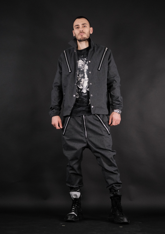 Мъжки премиум streetwear комплект Murda Boyz Limited Edition с модерна кройка и плътна материя – изглед отпред