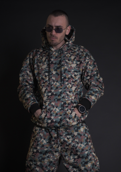 Murda Boyz | Мъжки анцуг комплект Green Beret SET с камуфлажен дизайн – изглед отпред