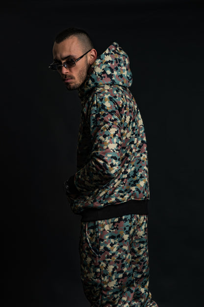 Мъжки камуфлажен спортен комплект Green Beret SET от Murda Boyz – изглед отпред 