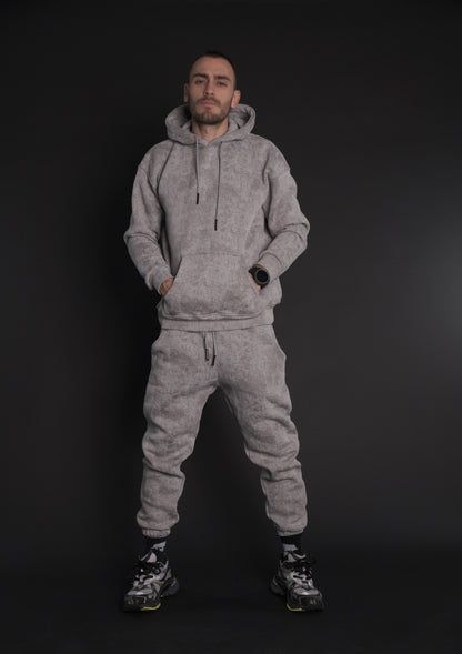 Мъжки streetwear комплект Grey Washed SET от Murda Boyz– изглед отпред 