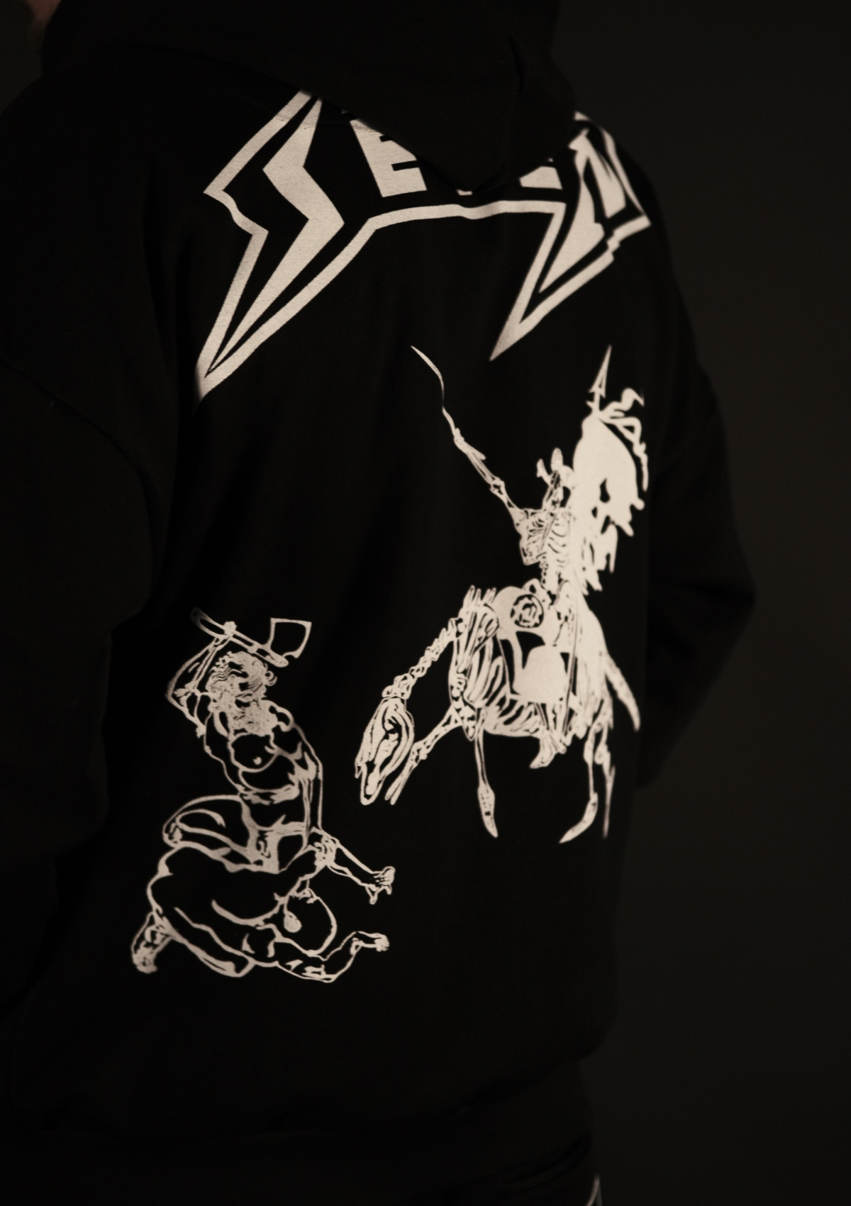 Murda Boyz | Графичен детайл на Holy Blood Hoodie with Zipper