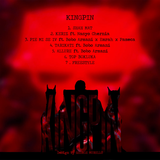 Детайлен изглед на физическото издание на албума KINGPIN от Марсо