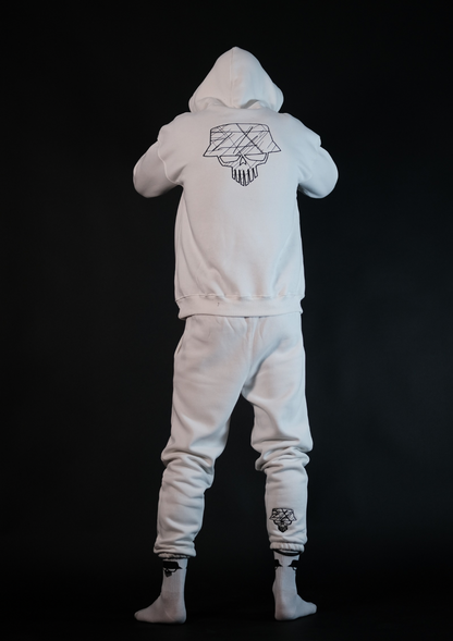 силует на мъжкия streetwear комплект Murda Boyz Bando Set White с отлично прилягане