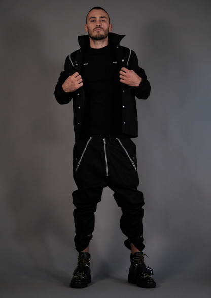 Мъжки дънков streetwear комплект Murda Boyz Limited Denim Set с модерна кройка и плътен деним – изглед отпред