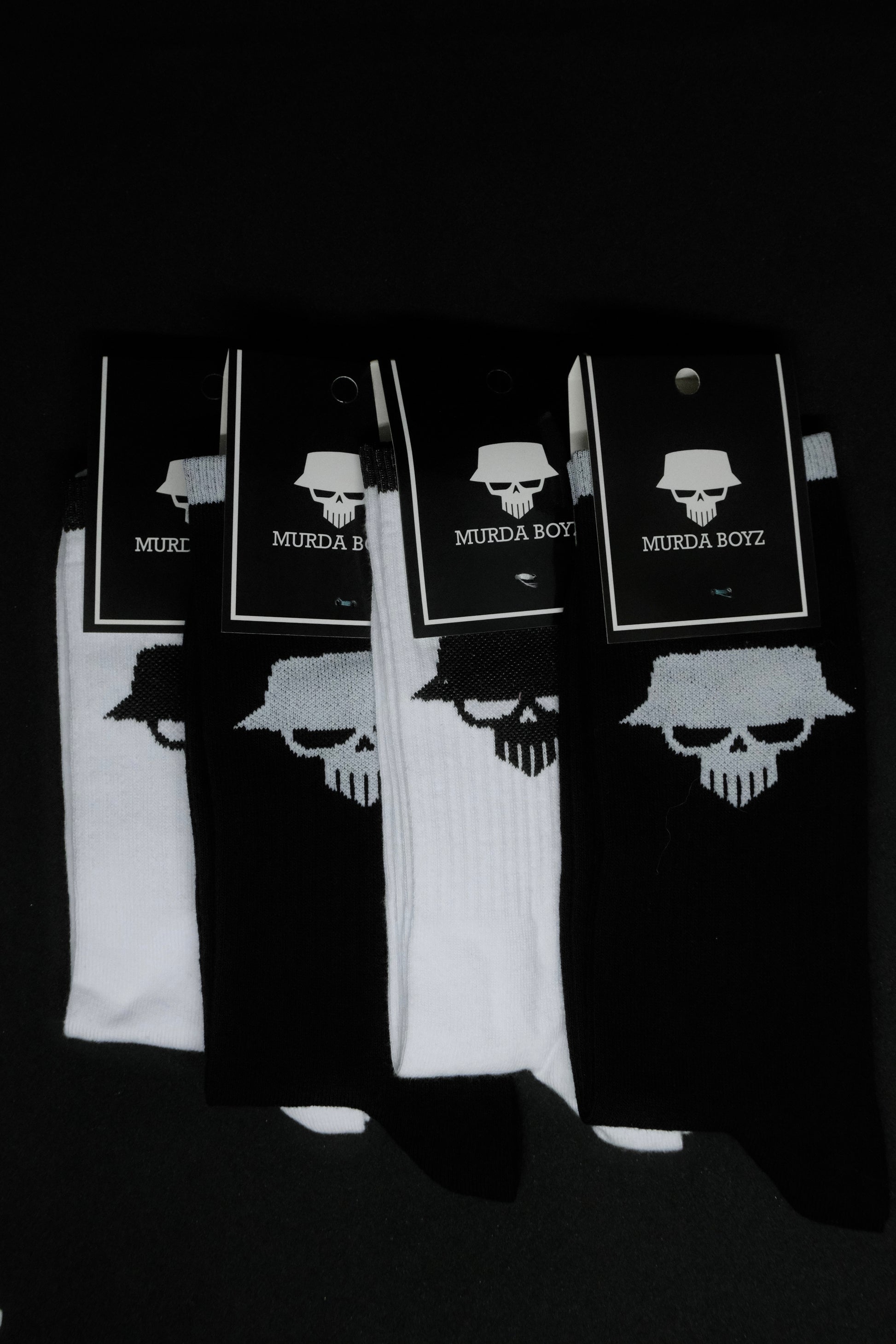Комплект Murda Boyz чорапи – 4 чифта в черно и бяло