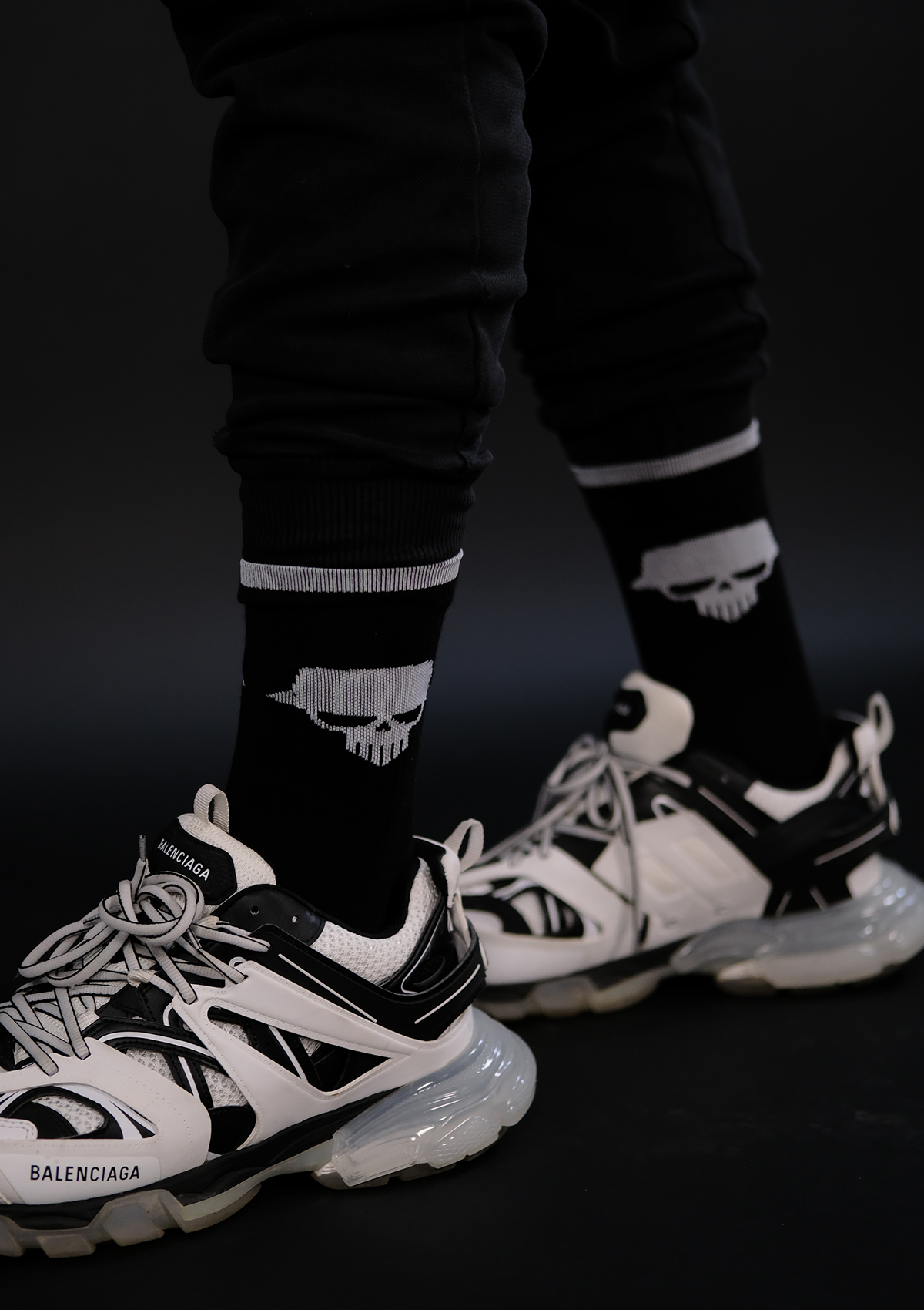 Детайл на Murda Boyz чорапи с висококачествена материя и лого