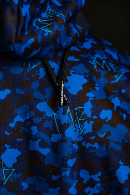 Камуфлажно горнище в синя гама от комплекта Navy Seal SET от Murda Boyz – детайл - closeup shot 