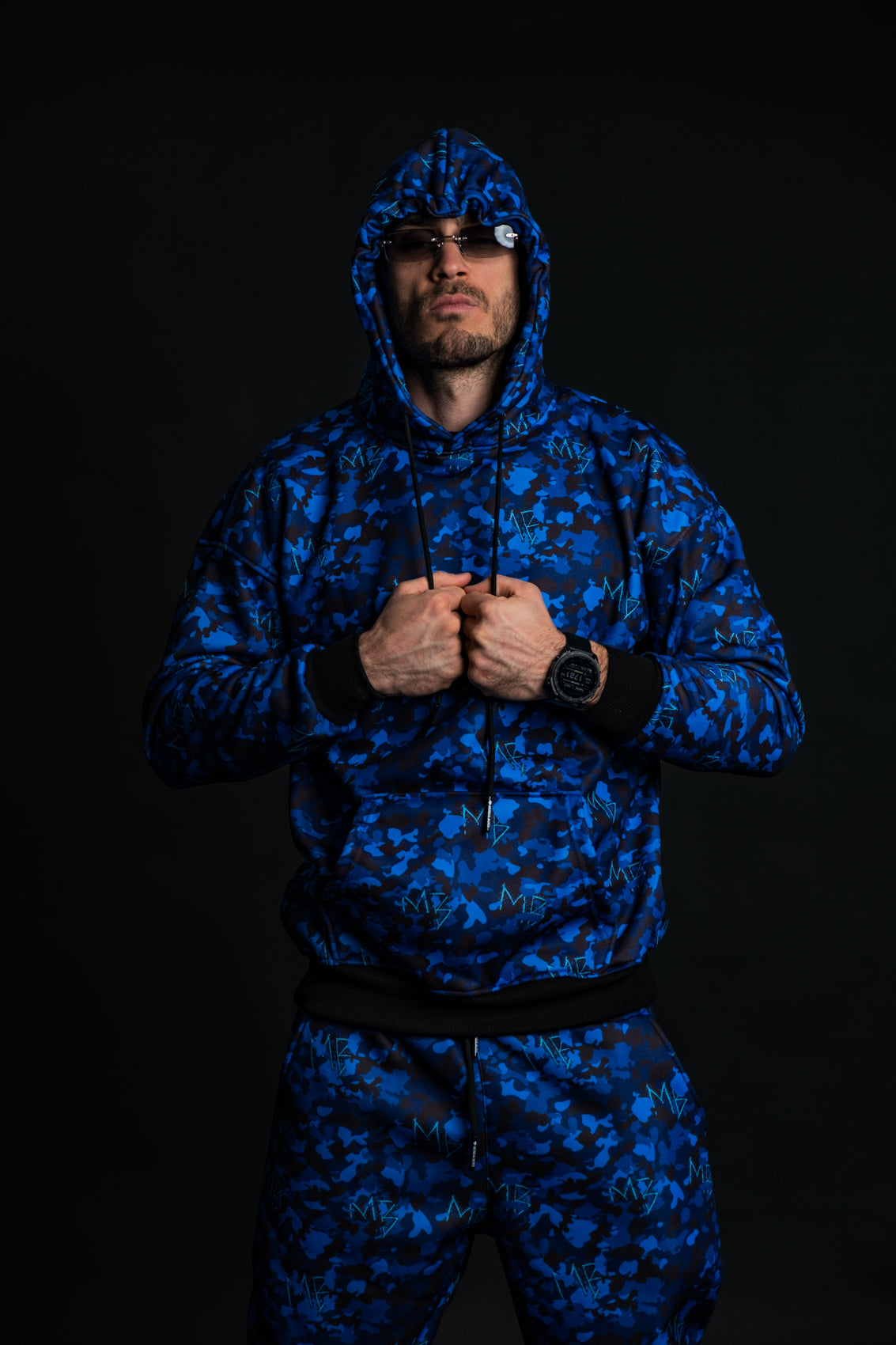 Мъжки камуфлажен спортен комплект Navy Seal SET от Мърда бойз – изглед отпред 