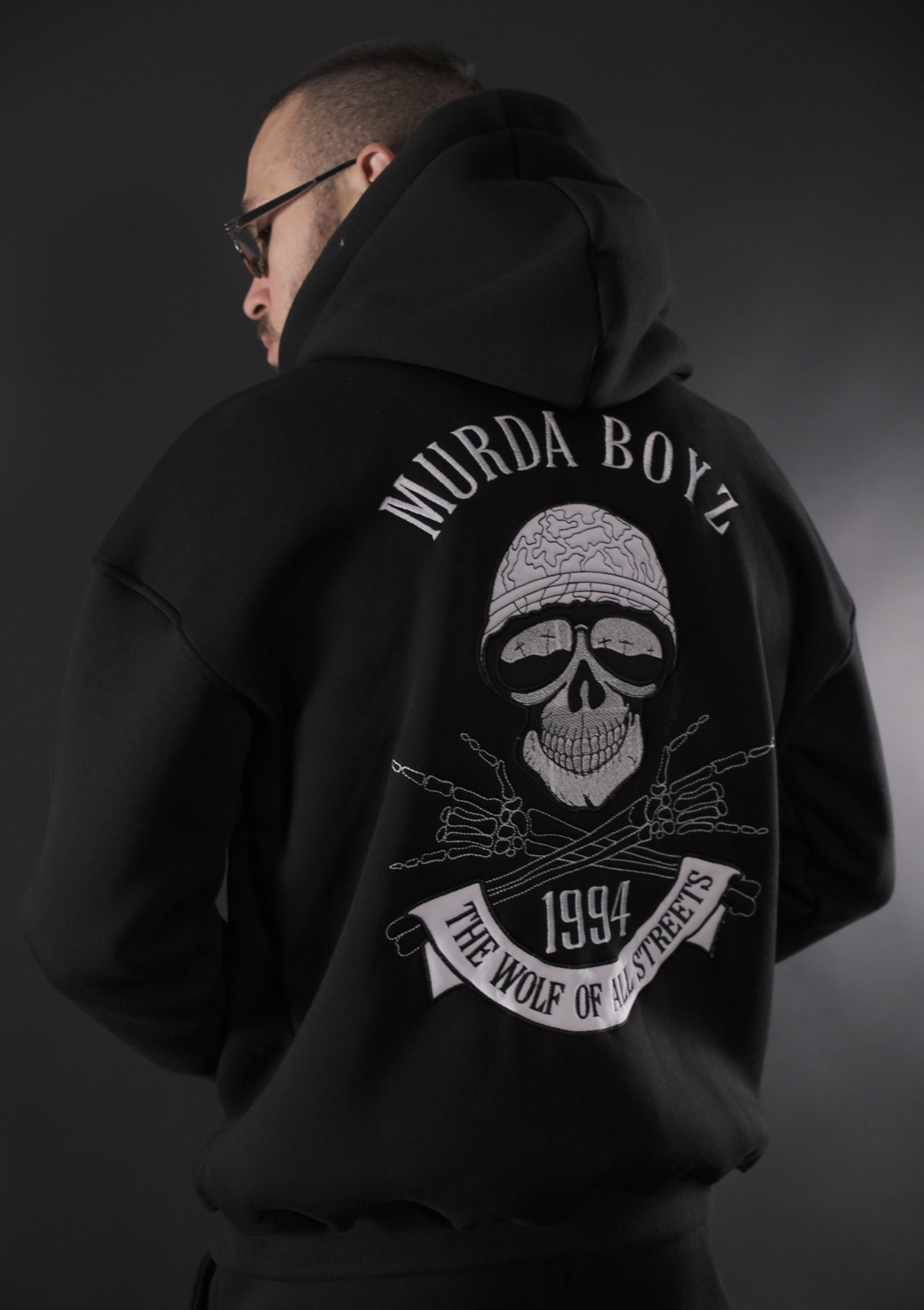 Murda Boyz | Мъжки комплект Old Skull SET със skull принт на гърба