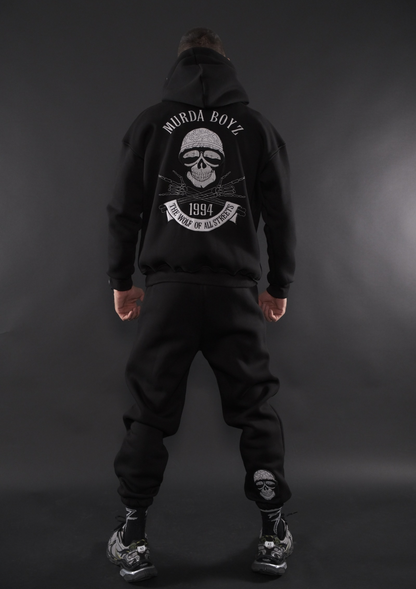 Мъжки комплект Old Skull SET със skull принт на гърба от Мърда Бойз